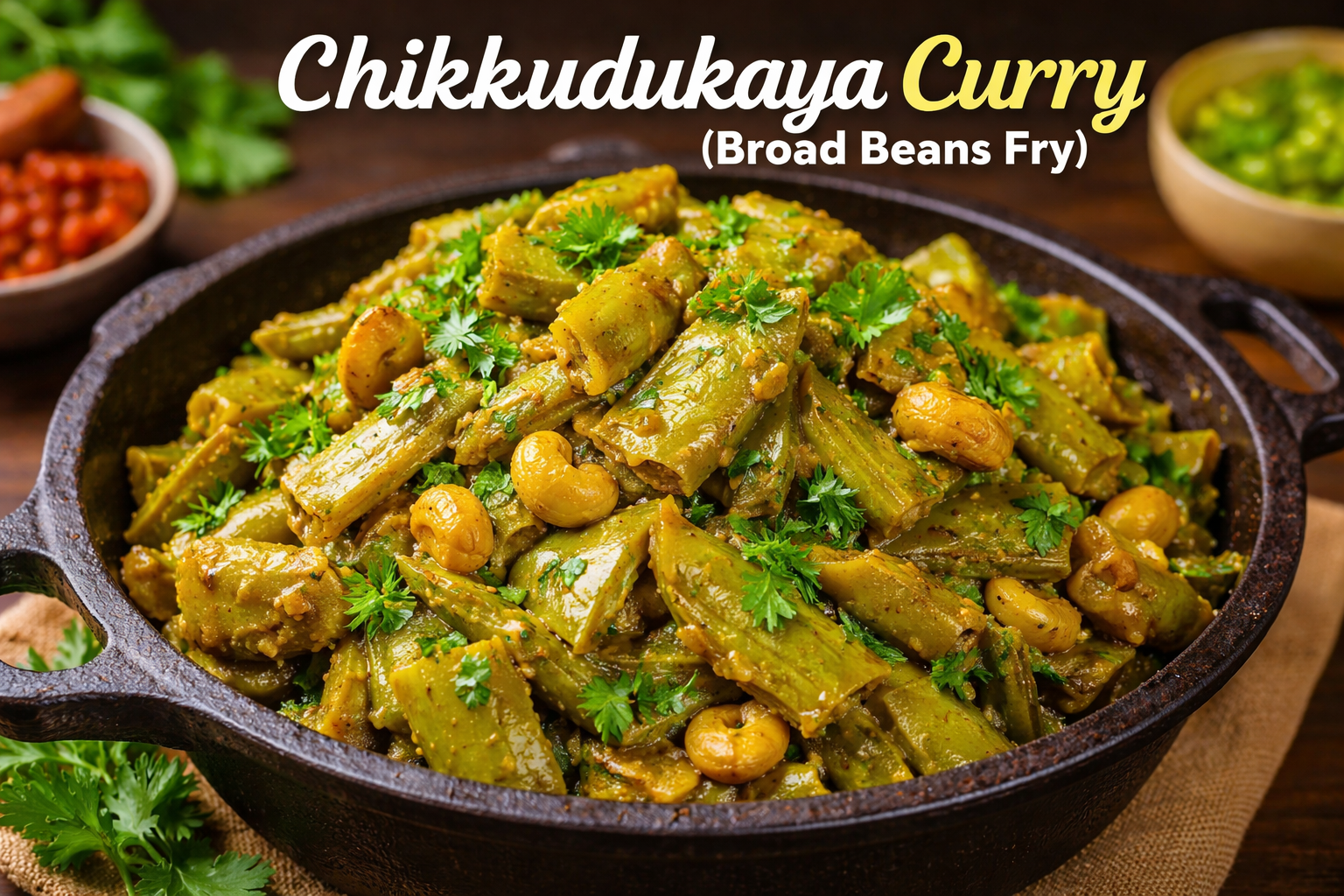 Chikkudukaya Curry (Broad Beans Fry)